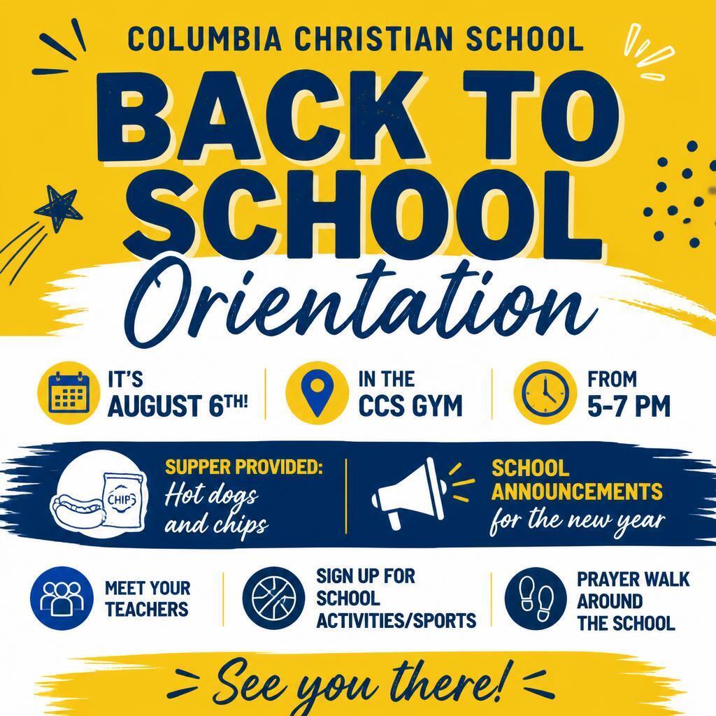 reminder about orientation tomorrow.