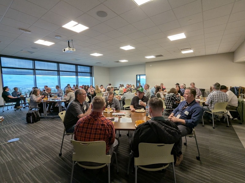Educators, industry leaders, and community partners connect across career sectors during a dynamic networking session - sparking ideas and building partnerships to support future workforce pathways in the Columbia Gorge.