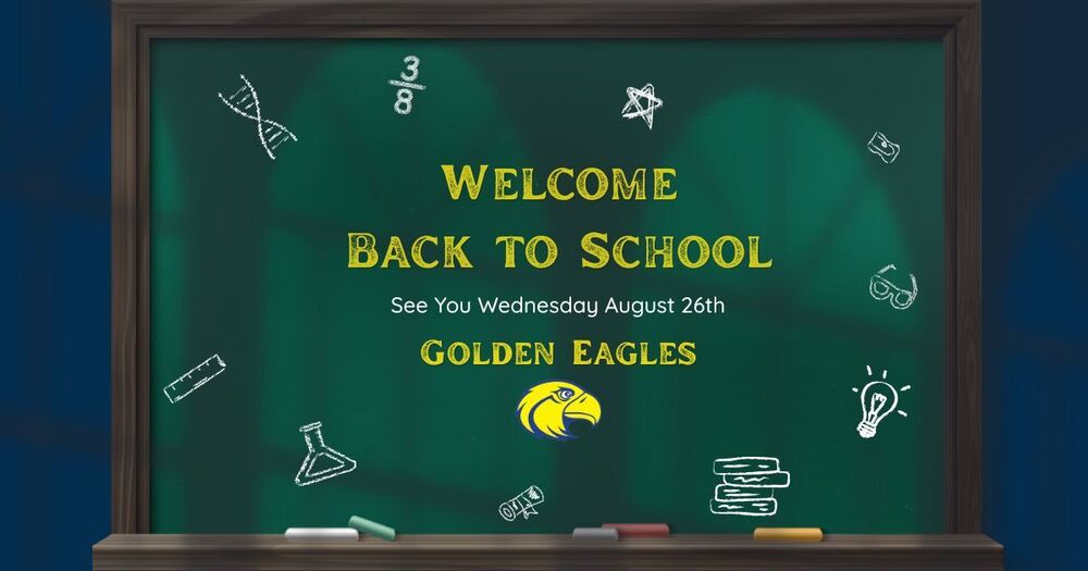 Welcome Back to School on a chalkboard