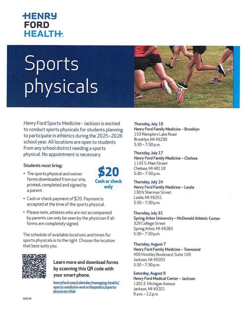 Sports Physicals 2025
