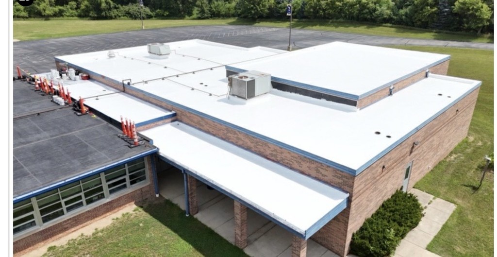 Almost completed roofing project at CUES