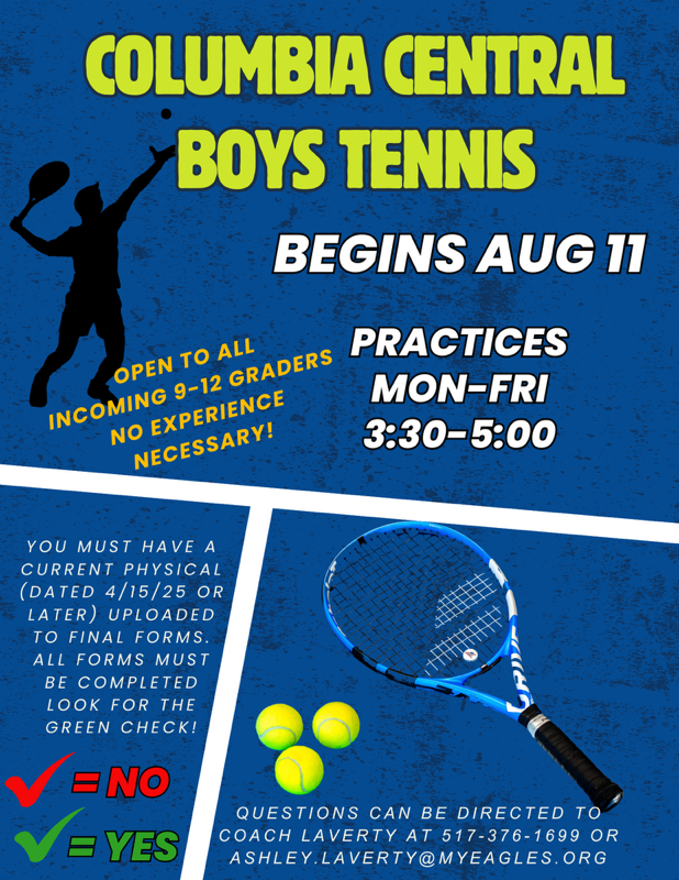 Tennis Schedule