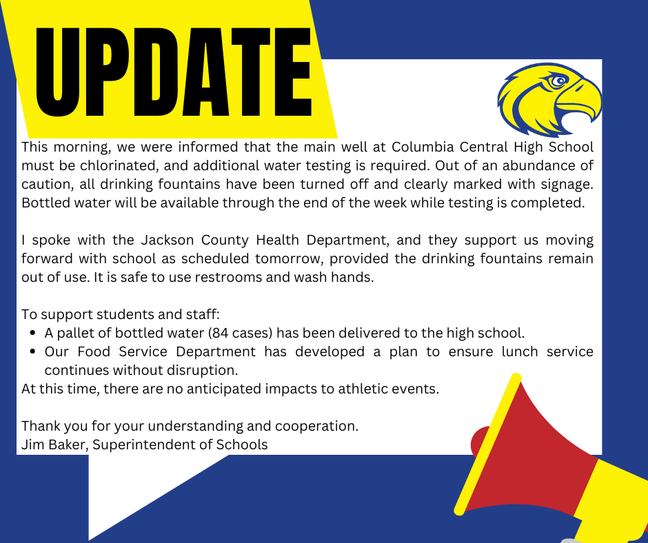 CCHS Well Update Letter