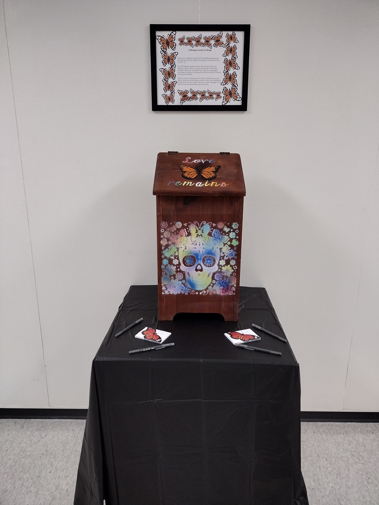 Spanish box to put notes in for passed away loved ones