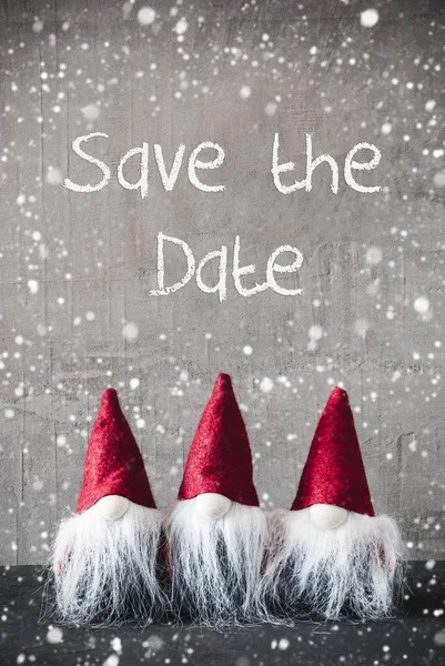 3 gnomes, save the date image