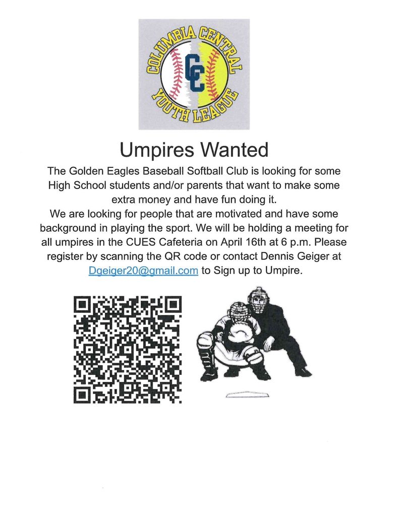 Umpires Needed