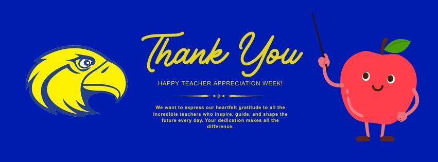 Thank you teachers for Teacher Appreciation Week