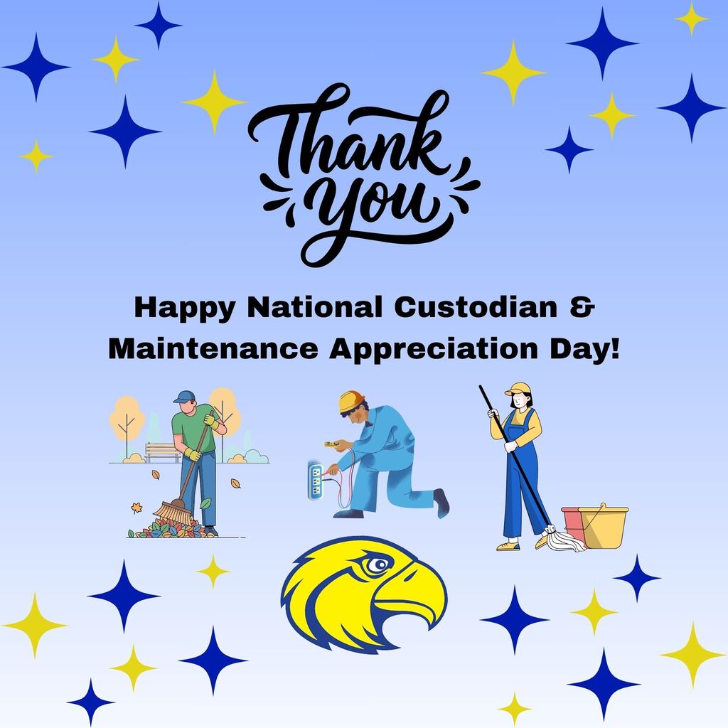 Happy National Custodian and Maintenance Appreciation Day with pictures of custodians
