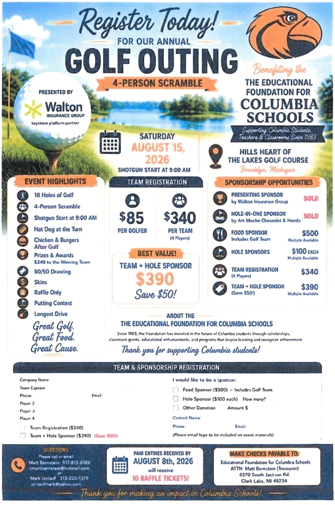 Golf Outing for the Educational Foundation