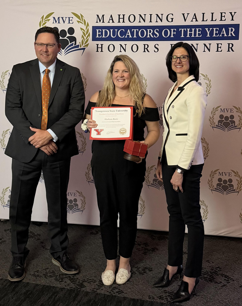 Mrs. Kurtz at Mahoning Valley Honors Dinner