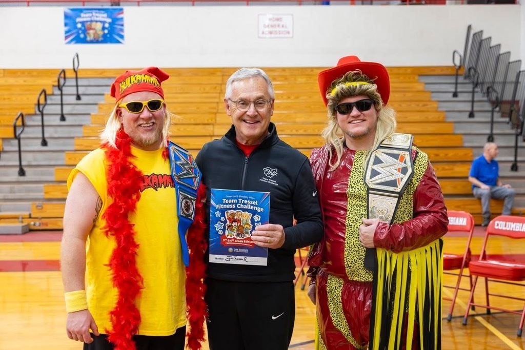 Hulk the Sims Hogan, Lt. Governor Tressel, and Randy the Savage Hertel