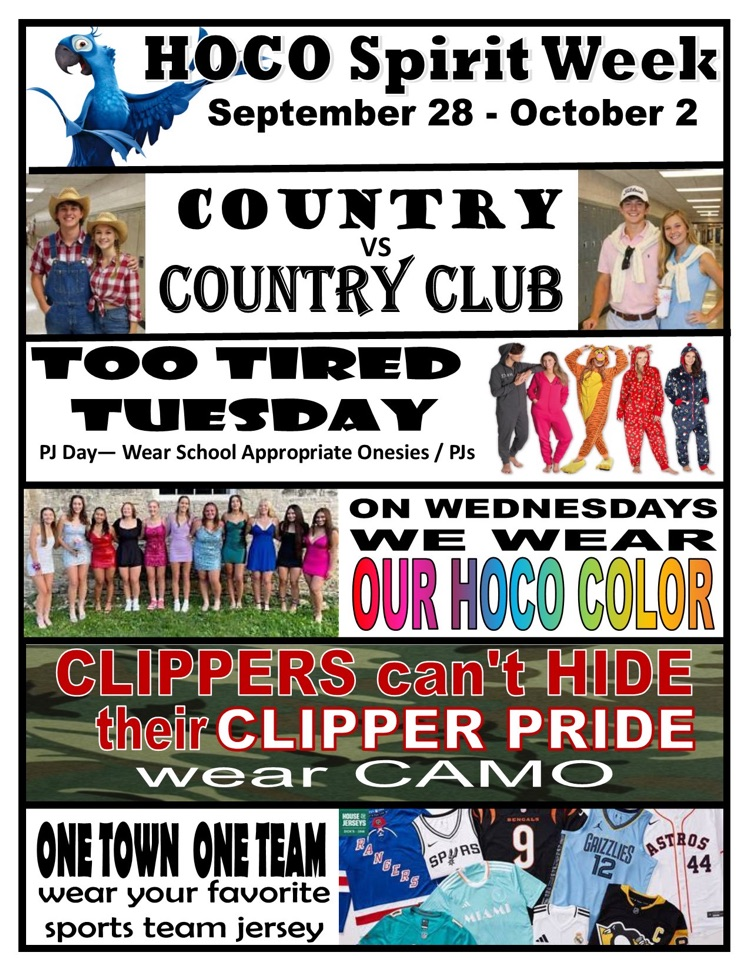 Fall HOCO Spirit Week 