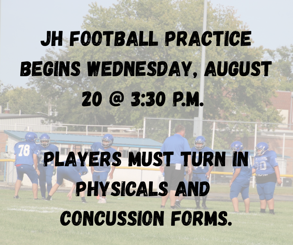 JH Football Reminder