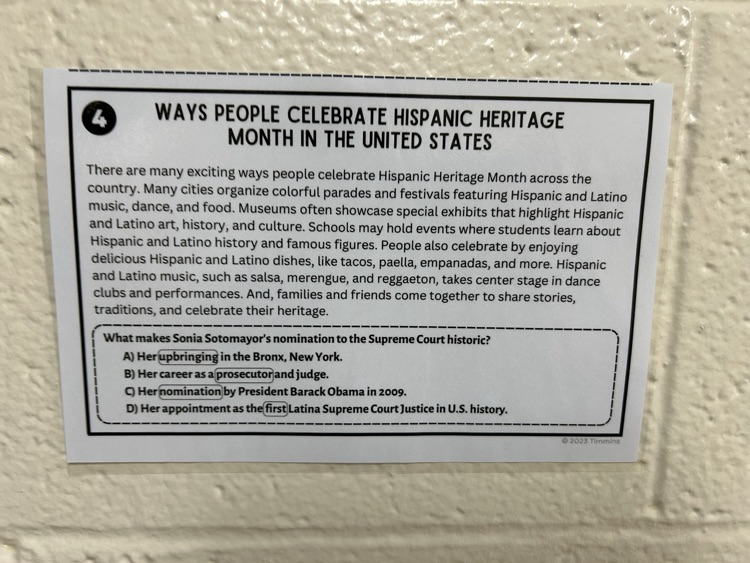 Hispanic Heritage Month
