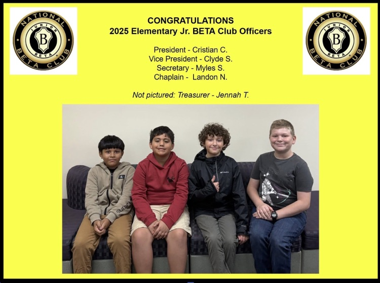 NMS Elementary Beta Club Officers