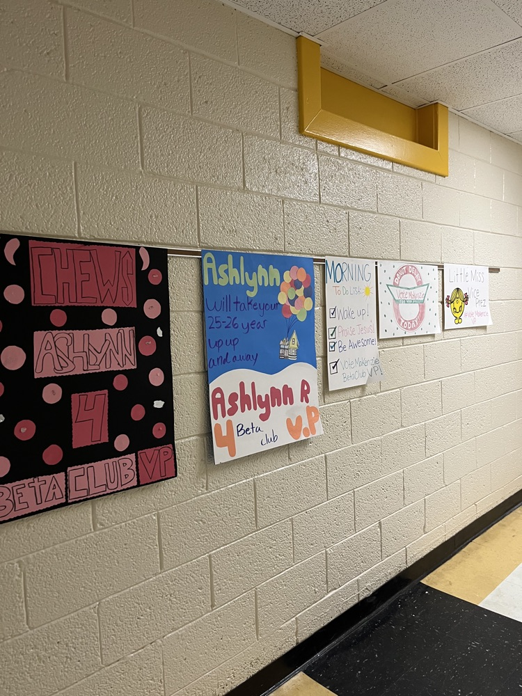 Jr. Beta Club Elections Posters 