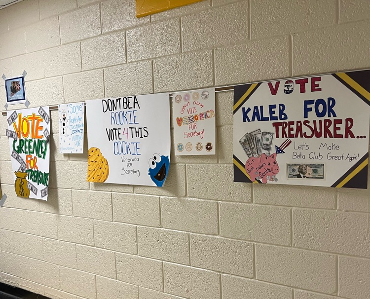 Jr. Beta Club Elections Posters 