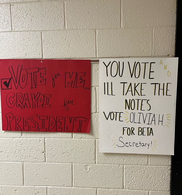 Jr. Beta Club Elections Posters 