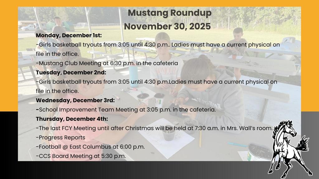 Mustang Roundup 11/30/25