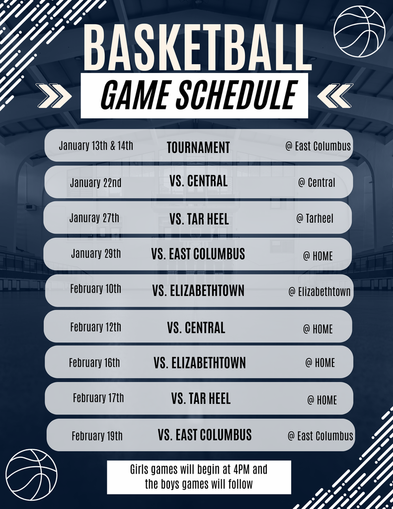 Basketball Game Schedule