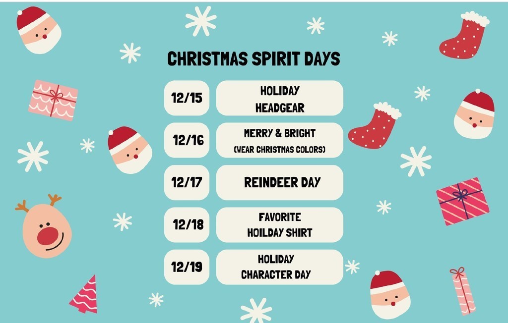 Christmas Spirit Days