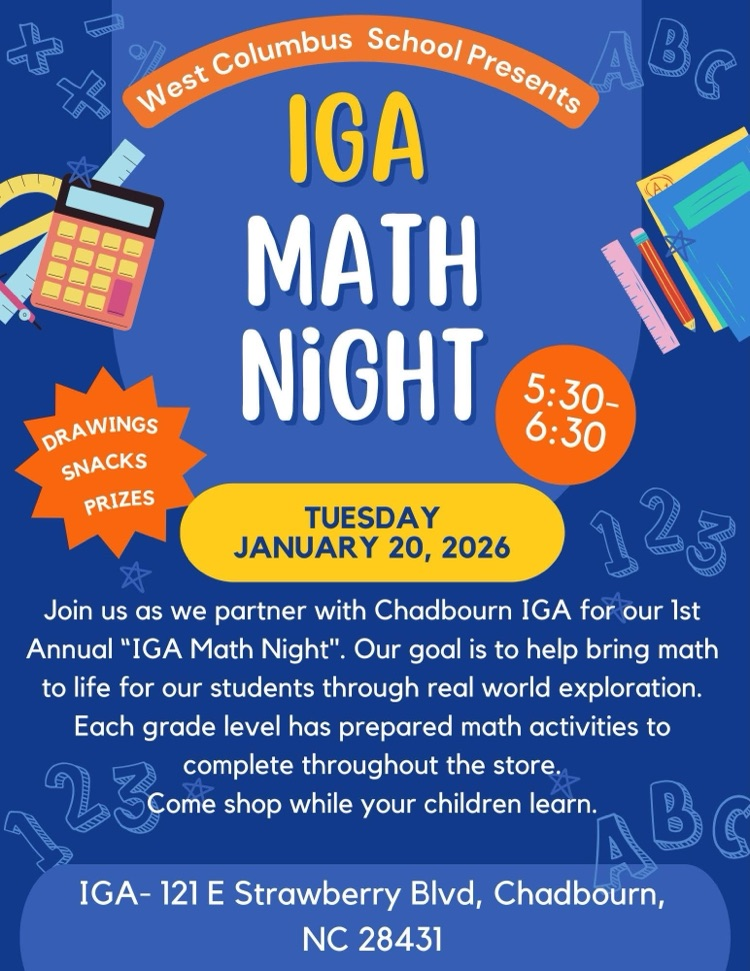 flyer for Math Night