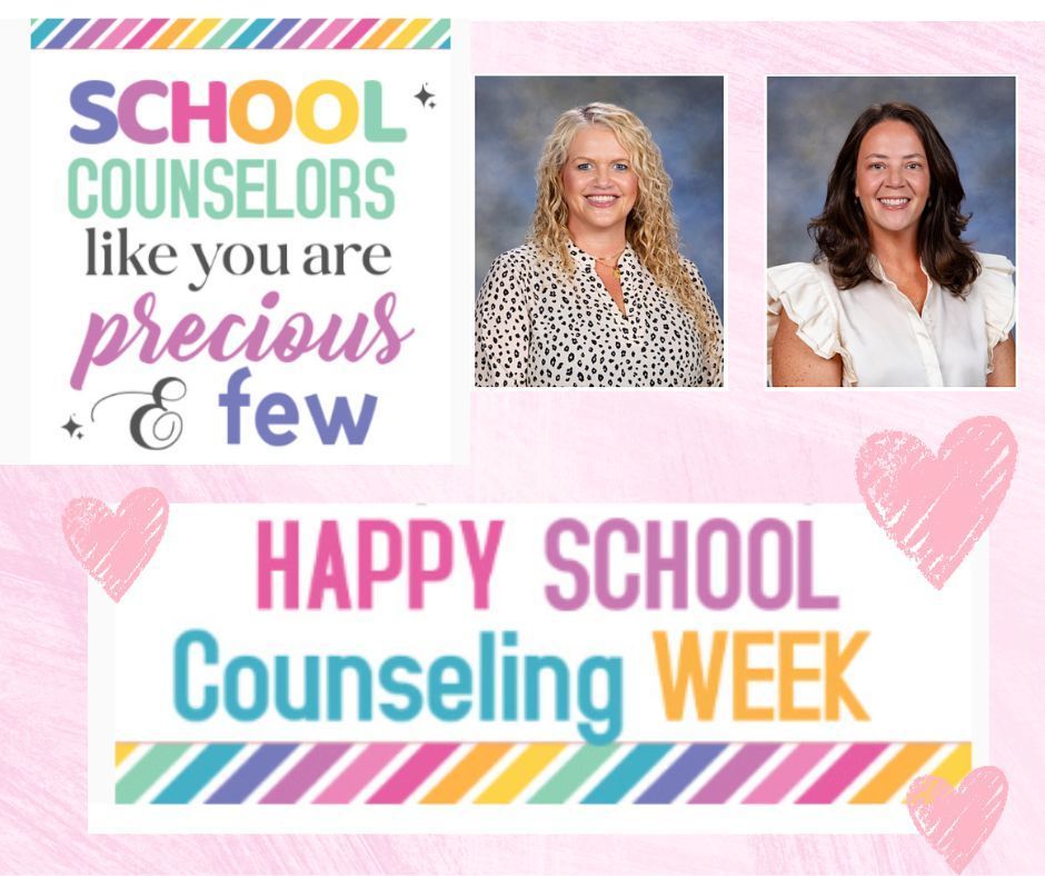happy counseling week post with pictures of WCS counselors