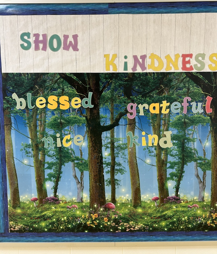Our hallways are blooming with bulletin boards celebrating KINDNESS throughout February.