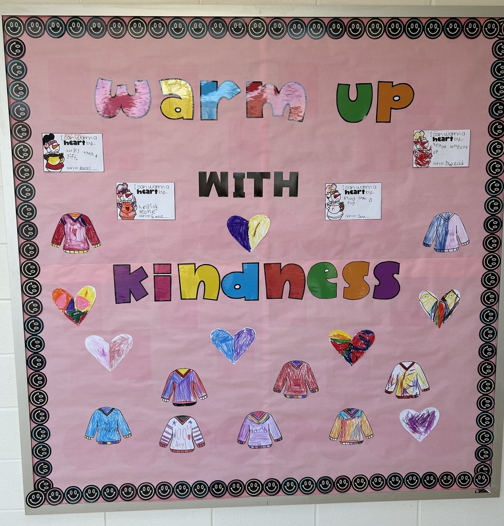 Our hallways are blooming with bulletin boards celebrating KINDNESS throughout February.