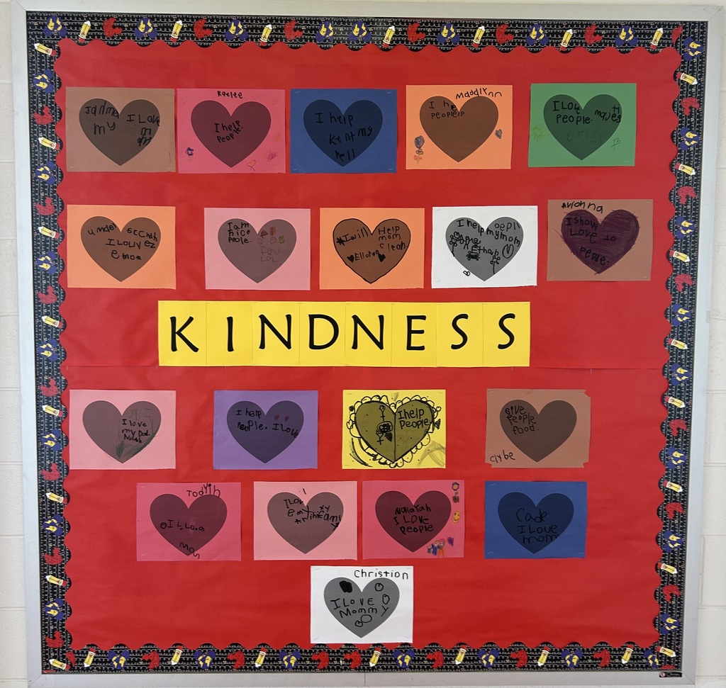 Our hallways are blooming with bulletin boards celebrating KINDNESS throughout February.