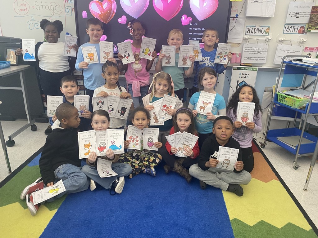 1st grade students share kindness with others