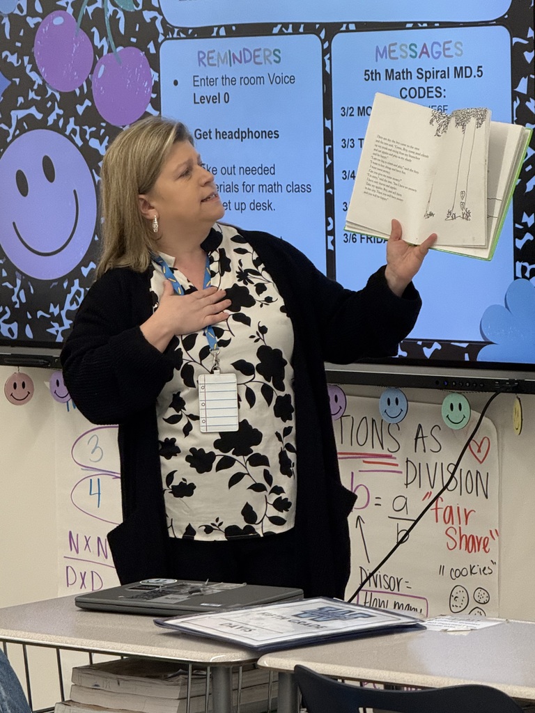 Reader reading aloud