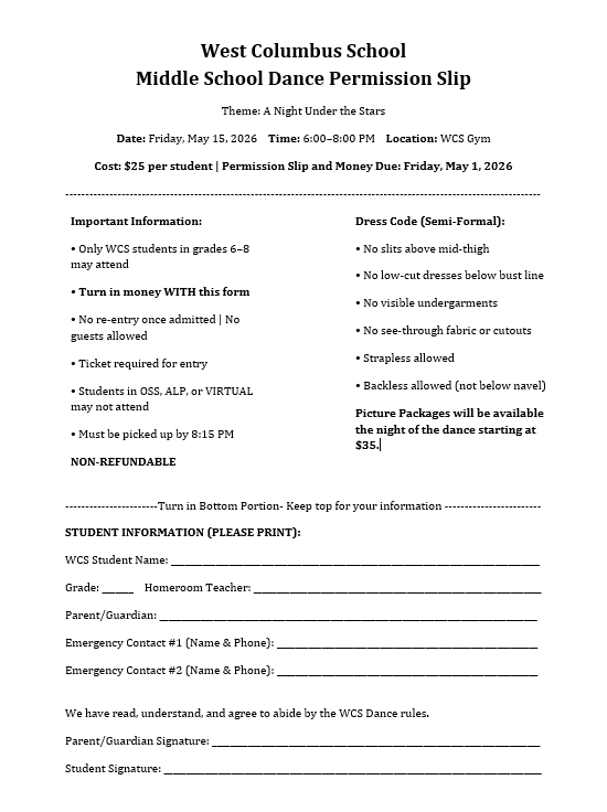 Permission Slips