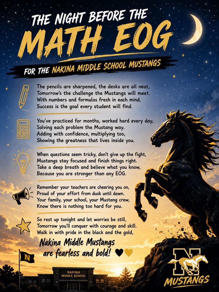 the night before the math EOG