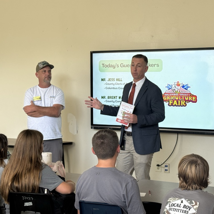 NMS AgriScience: Jess Hill and Brent Watts guest speakers.
