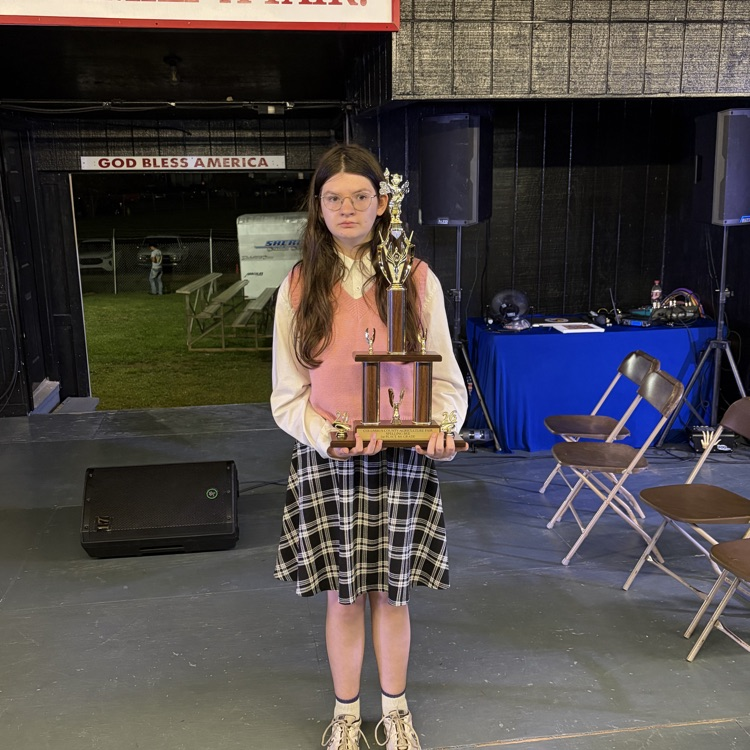 1st Place Columbus County Fair Spelling Bee