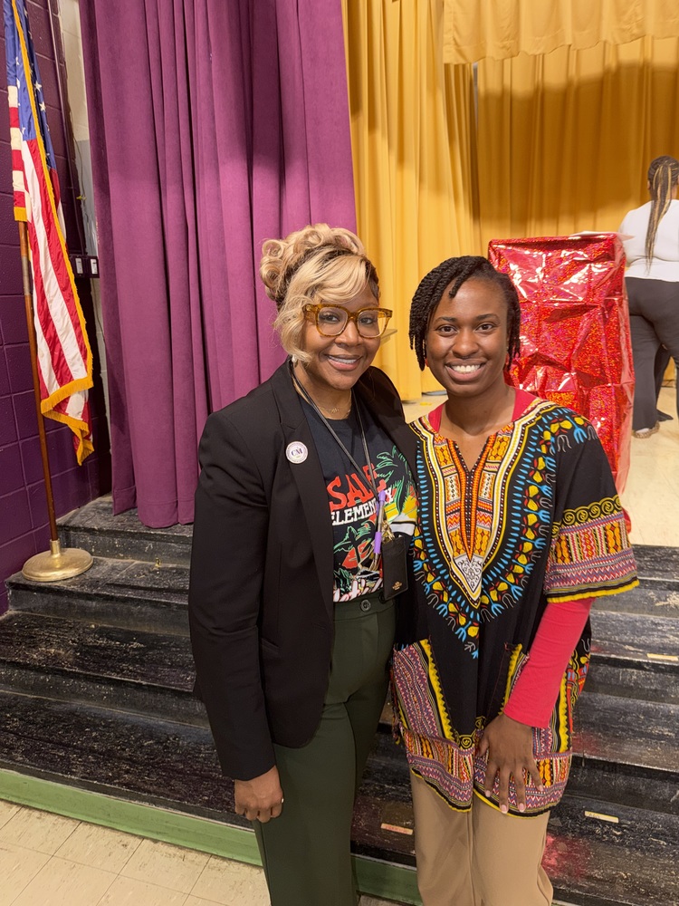principal and teacher