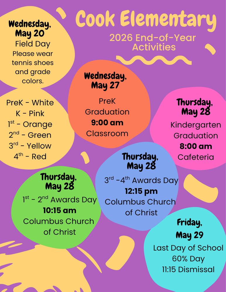 Cook EOY Events