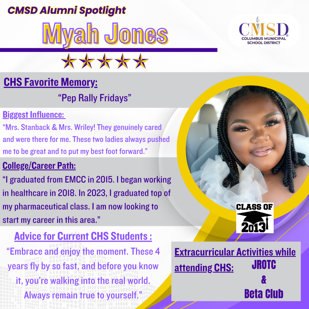 Alumni Spotlight- Myah Jones