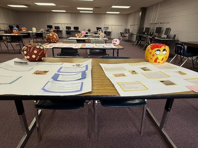 McKellar Technology Center made pumpkins to represent a medical issue.