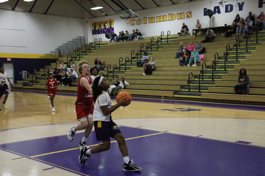 Columbus Middle School basketball teams played South Lamar on Tuesday