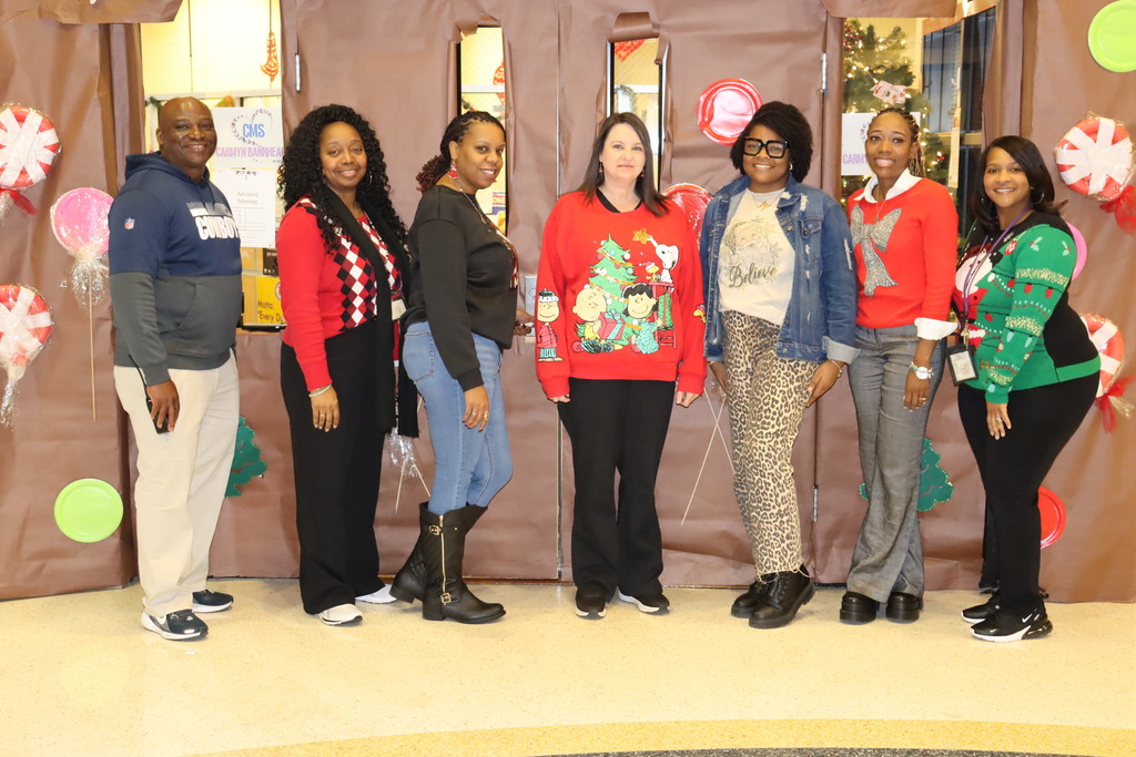 CMS staff celebrate the holidays. 
