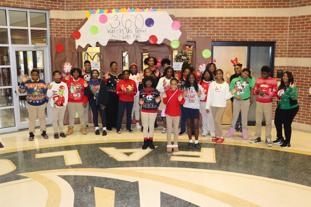 CMS students wear Christmas sweaters to celebrate the 12 days before Christmas.