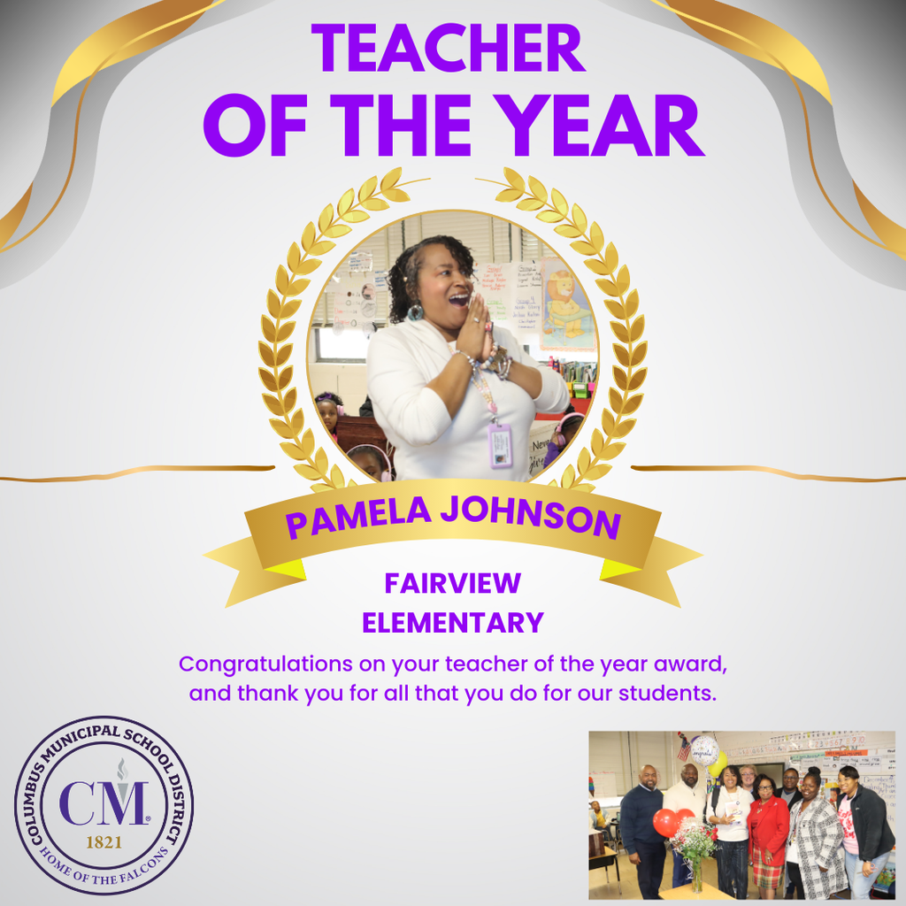 Teacher of the year - Pamela Johnson
