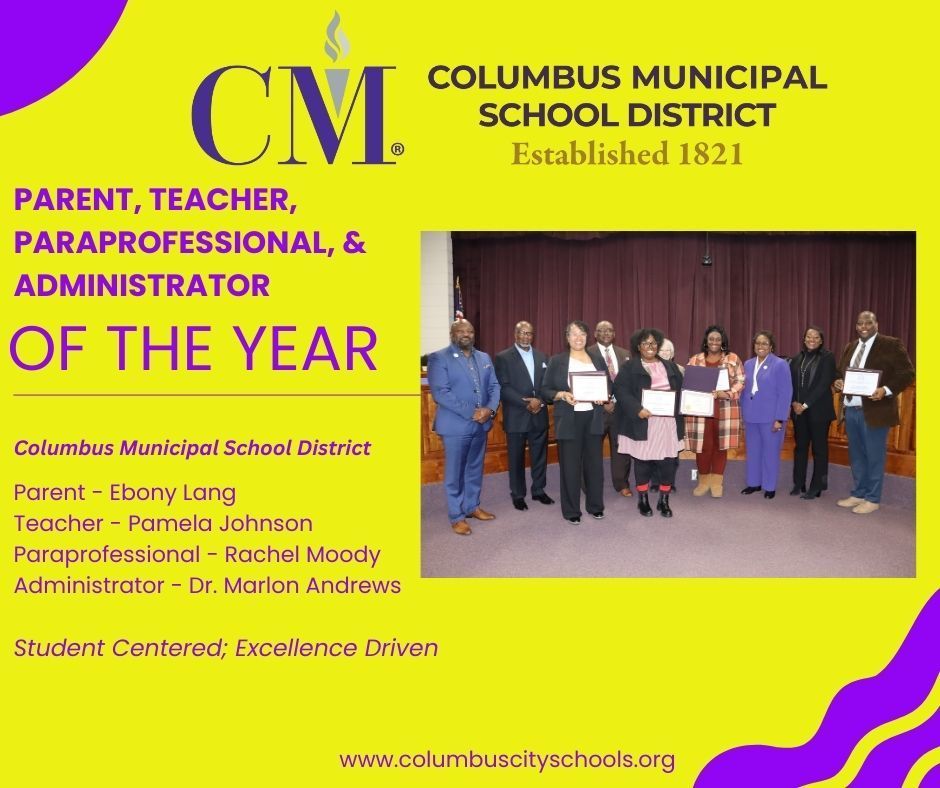 CMSD parent, teacher, paraprofessional, and administrator of the year award winners.