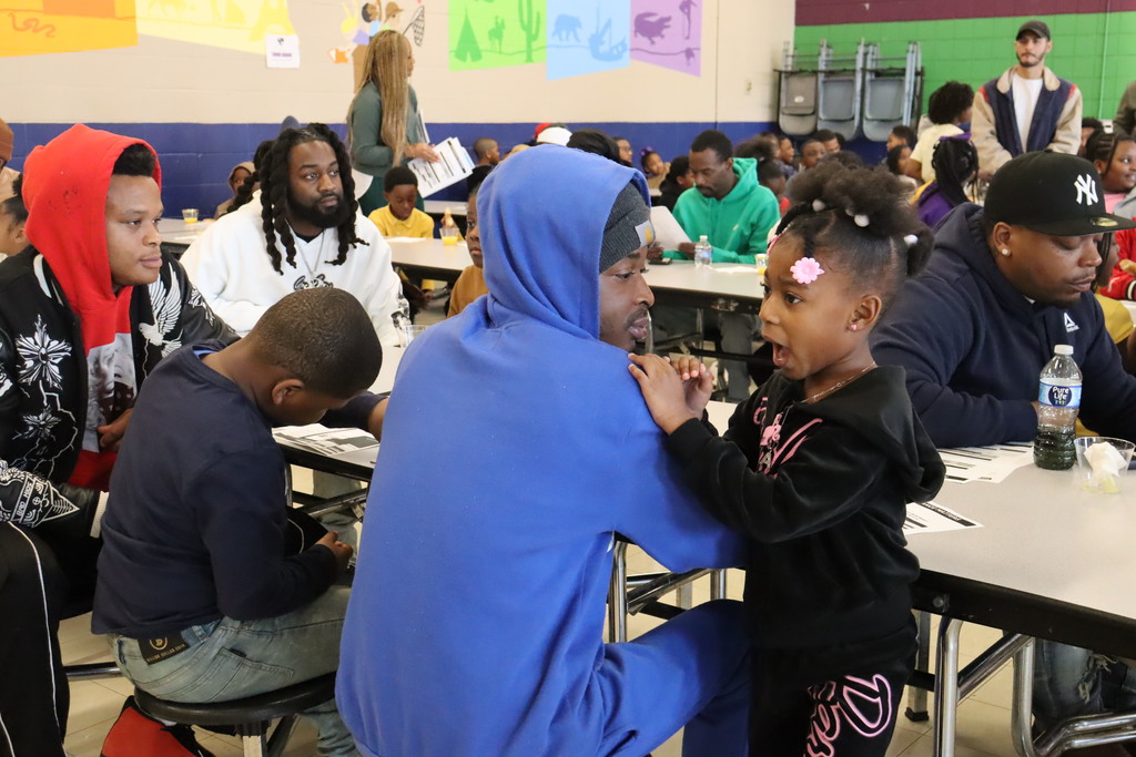 Donuts with Dads at Sale Elementary