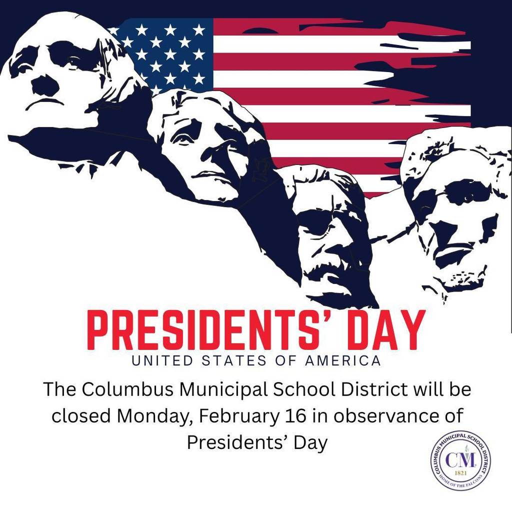 CMSD will be closed Monday for Presidents' Day.