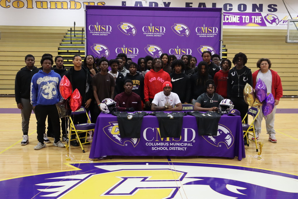 CHS football team picture at signing day
