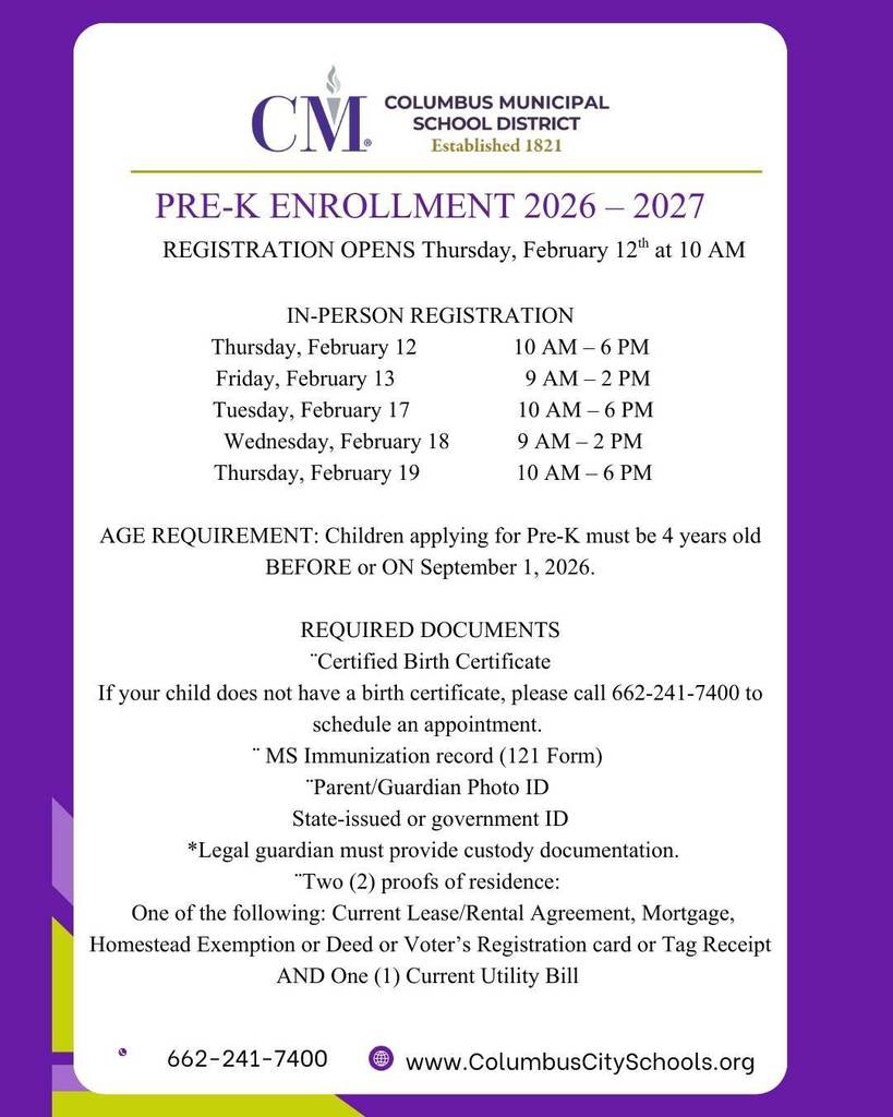 Pre-K Registration 