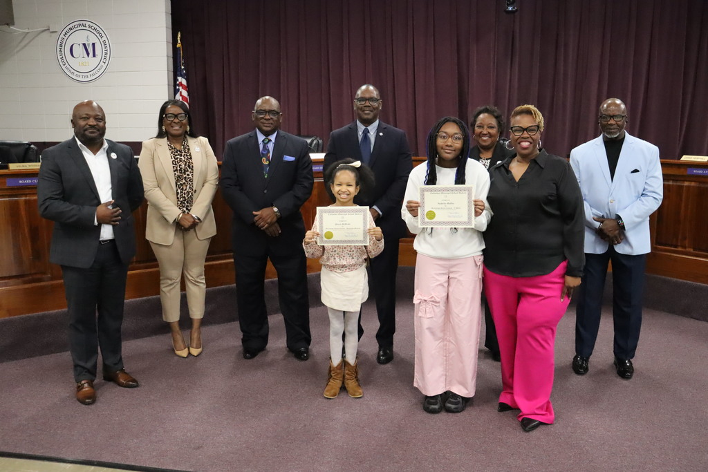 Hunt students recognized for winning honors in the Mississippi Poetry Contest. 